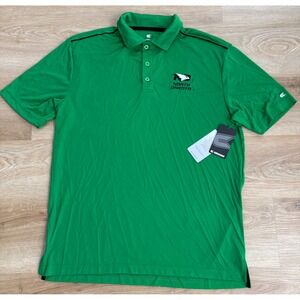 NWT Men's Colosseum North Dakota Fighting Hawks Polo - Large - Green